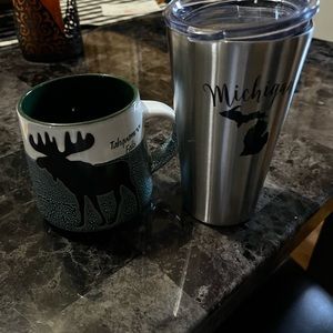 Michigan steel tumbler and mug